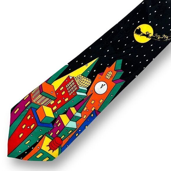 Addiction Santa over the City tie - Picture 1 of 6